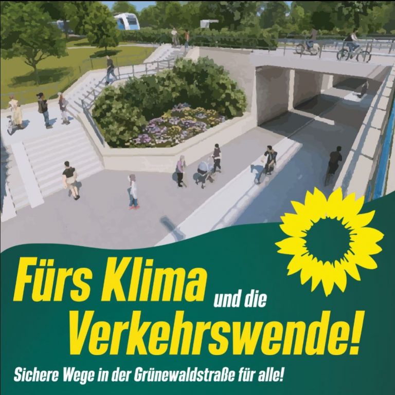 Bahnübergang Grünewaldstraße: Unterführung als Vorzugsvariante bei der weiteren Planung