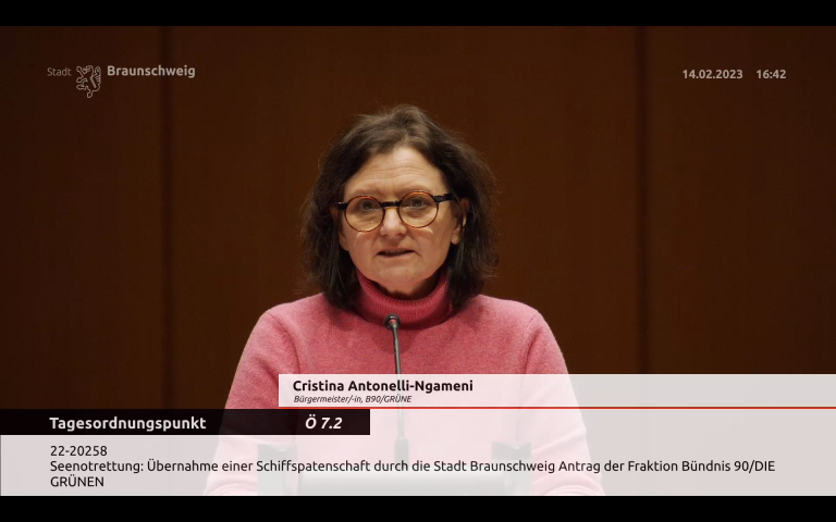Grüne erfreut: Rat beschließt Patenschaft für Seenotrettungsschiff!