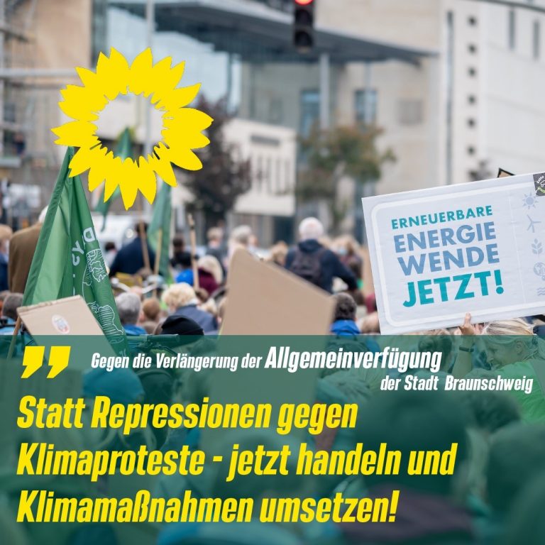 Bündnis 90 / Die Grünen lehnen Verlängerung der Allgemeinverfügung gegen die „Letzte Generation“ ab
