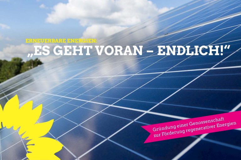 Erneuerbare Energien: „Es geht voran – endlich!“